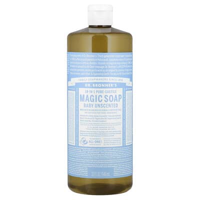 Мыло Pure-Castile Magic Soap 18-in-1, детское, без запаха, 32 fl oz (946 ml)