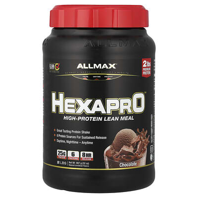 Hexapro™, высокобелковое питание, шоколад, 2 lbs (907 g)