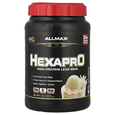 Hexapro™, высокобелковая смесь, French Vanilla, 2 lbs (907 g)