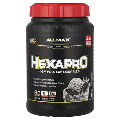Hexapro™ высокобелковая смесь для питания, Cookies & Cream, 2 lbs (907 g)