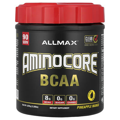 AMINOCORE™ BCAA, ананас-манго, 2.28 lbs (1,035 g)