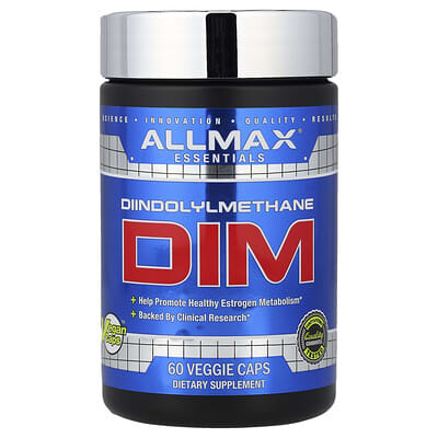 ALLMAX Essentials, DIM, 60 вегетарианских капсул (100 mg на капсулу)