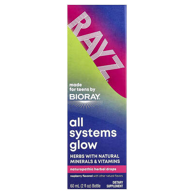 Rayz®, All Systems Glow, для подростков, малина, 2 fl oz (59 ml)
