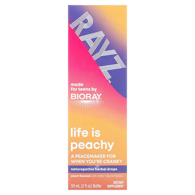 Rayz®, Life Is Peachy, для подростков, персик, 2 fl oz (60 ml)