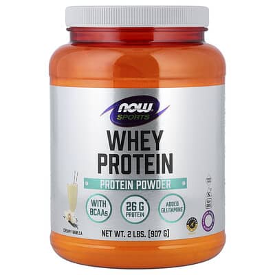 Спортивный протеин, Whey Protein Powder, Creamy Vanilla, 2 lbs (907 g)