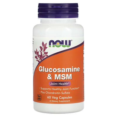 Glucosamine & MSM, 60 вегетарианских капсул
