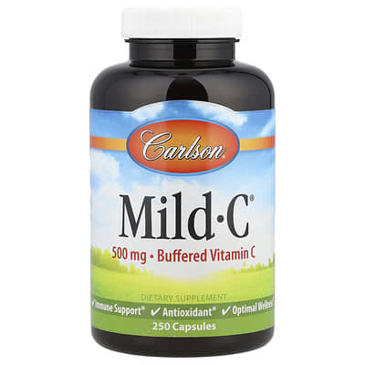 Mild-C®, Буферизованный витамин C, 250 капсул