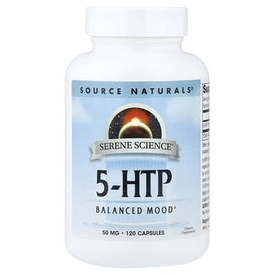 5-HTP, 50 mg, 120 Capsules
