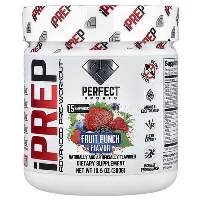 iPrep, Advanced Pre-Workout, Fruit Punch, 10.6 oz (300 g)