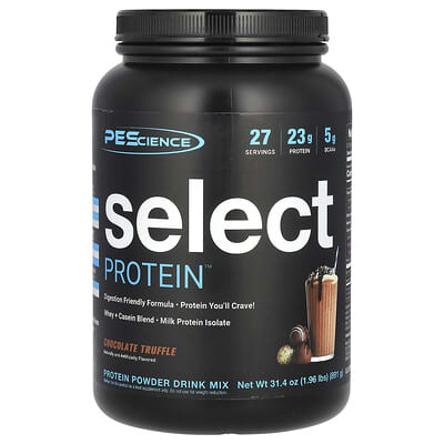 Порошковый напиток Select Protein™, шоколадный трюфель, 1.96 lbs (891 g)