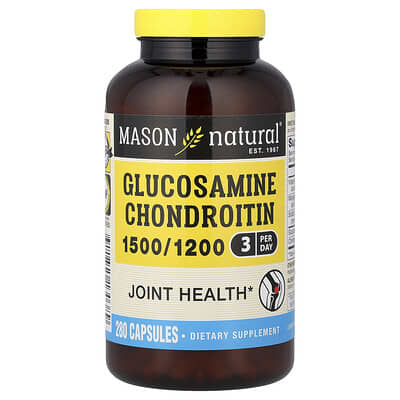 Глюкозамин Chondroitin Mason Natural, 280 Capsules