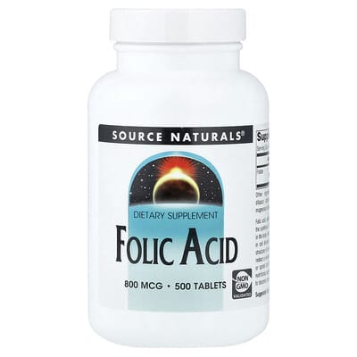 Фолиевая кислота, 800 mcg, 500 таблеток