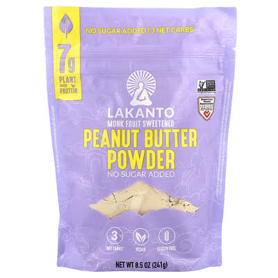 Lakanto порошок арахисового масла, 8.5 oz (241 g)