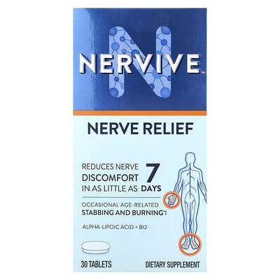 Nervive Nerve Relief, 30 таблеток