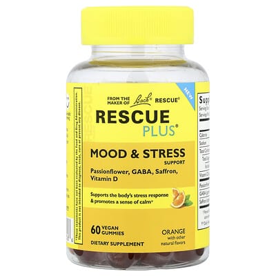 Желейные витамины Rescue Plus® Gummies, Orange, 60 шт