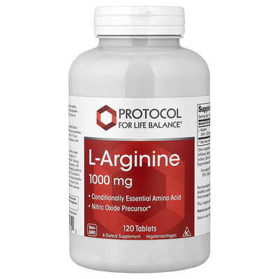 Protocol for Life Balance L-Arginine, 1,000 mg, 120 таблеток