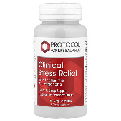 Clinical Stress Relief, 60 вегетарианских капсул