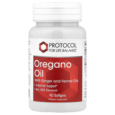 Масло орегано с маслом имбиря и фенхеля, 90 Softgels