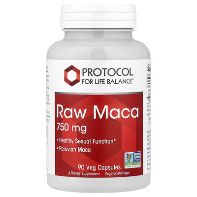 Protocol for Life Balance Сырой Мака, 750 mg, 90 вегетарианских капсул