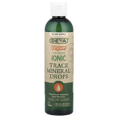 Vegan Low Sodium Ionic Trace Mineral Drops , 8 fl oz (237 ml)