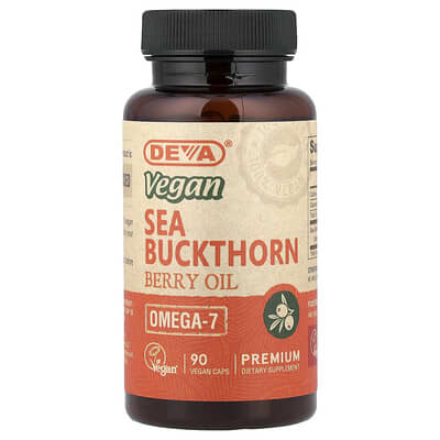 Веганское масло ягод облепихи, 90 веганских капсул (500 mg per Capsule)