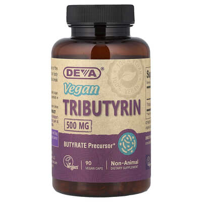 Deva веганский трибутирин, 500 mg, 90 веганских капсул
