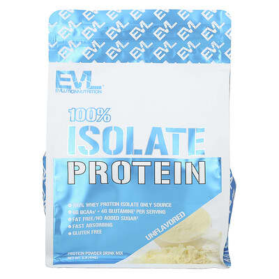 100% изолят протеина, без вкуса, 1 lb (454 g)