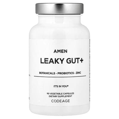 Amen, Leaky Gut+, 90 растительных капсул