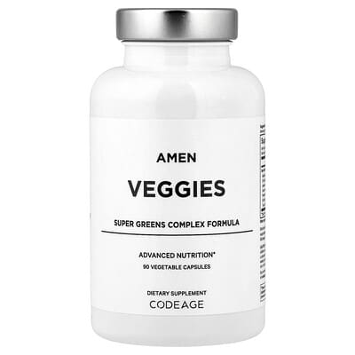 Codeage Amen, Veggies, 90 вегетарианских капсул