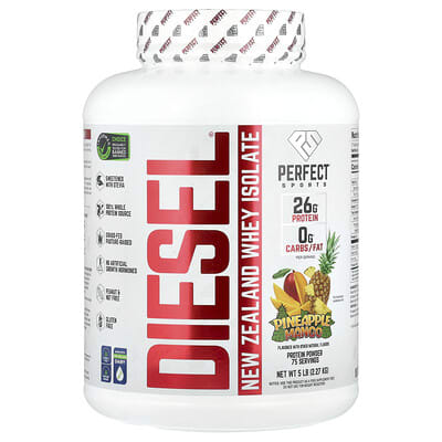 Diesel® Изолят сыворотки из Новой Зеландии, ананас-манго, 5 lb (2.27 kg)