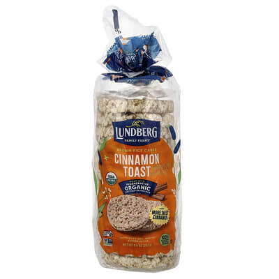 Organic Brown Rice Cakes, Cinnamon Toast, 8.9 oz (253 g)