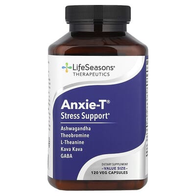 Anxie-T®, поддержка стресса, 120 вегетарианских капсул