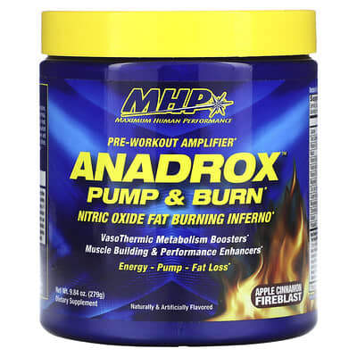 Anadrox™ Pump & Burn, Pre-Workout Amplifier, Apple Cinnamon Fireblast, 9.84 oz (279 g)