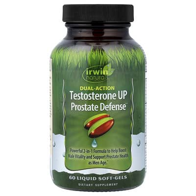 Testosterone UP Prostate Defense™, двойное действие, 60 жидких мягких капсул