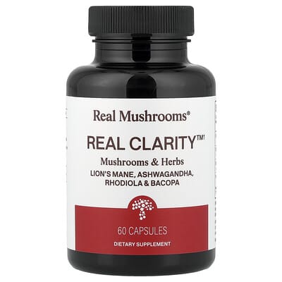 RealClarity™, грибы и травы, 60 капсул