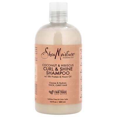 Шампунь Curl & Shine, Coconut & Hibiscus, для густых вьющихся волос, 13 fl oz (384 ml)