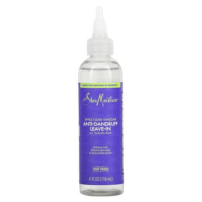 SheaMoisture несмываемый кондиционер против перхоти, яблочный уксус, 4 fl oz (118 ml)