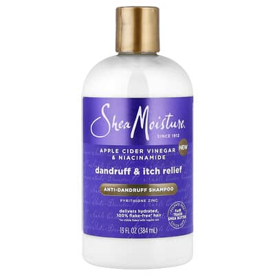 SheaMoisture шампунь против перхоти с яблочным уксусом и ниацинамидом, 13 fl oz (384 ml)