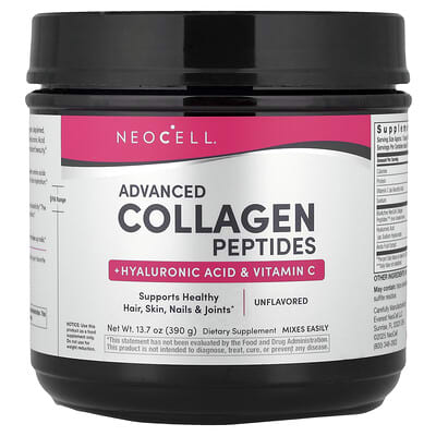 Коллаген Advanced Collagen Peptides, без вкуса, 13.7 oz (390 g)