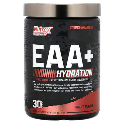 EAA+ Hydration, вкус Fruit Punch, 13.76 oz (390 g)
