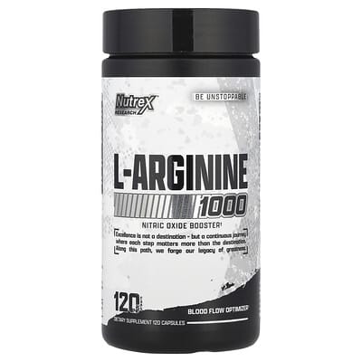 Nutrex Research L-Arginine 1000, 120 капсул (500 mg на капсулу)