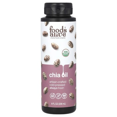 Органическое масло семян чиа, 8 fl oz (236 ml)