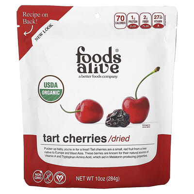 Сушеные тарт-вишни Organic Tart Cherries, 284 g