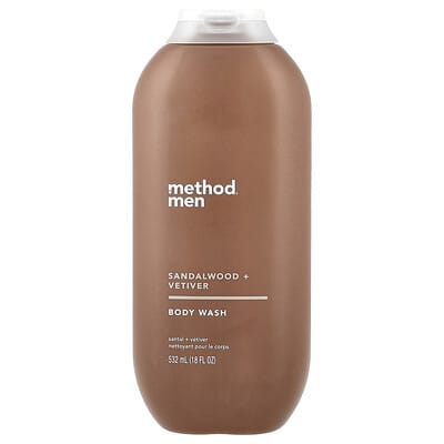 Мужской гель для душа, Sandalwood + Vetiver, 18 fl oz (532 ml)