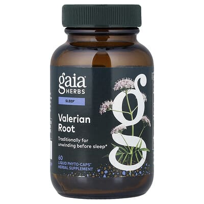 Gaia Herbs корень валерианы, 60 жидких капсул Phyto-Caps®