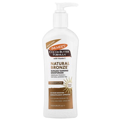 Cocoa Butter Formula® с витамином E, Natural Bronze®, увлажняющее средство для загара, 8.5 fl oz (250 ml)