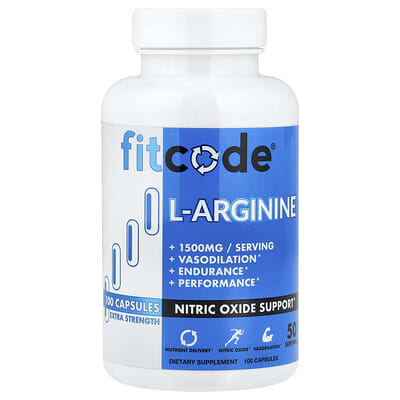 L-Arginine, 100 капсул (750 mg на капсулу)