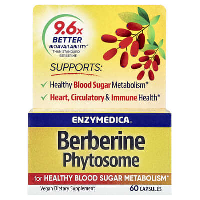 Berberine Phytosome, 60 капсул (275 mg на капсулу)