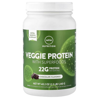 Veggie Protein with Superfoods, Chocolate, 2.5 lb (1,140 g)