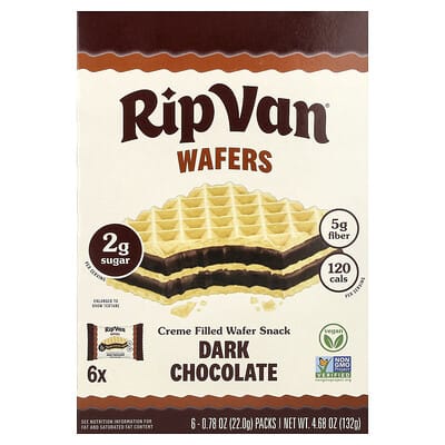 Вафельный десерт Rip Van Wafels Dark Chocolate